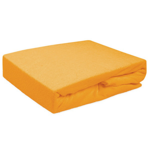 Terry sheet with elastic 007_D Yellow 200x220