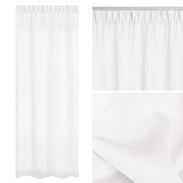 Curtain 140 x 270 Decorative Tape Viva White