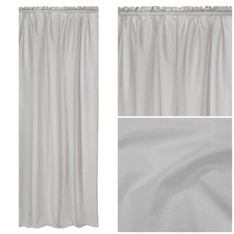 Curtain 140 x 250 Garden with Tape Gaia Gray