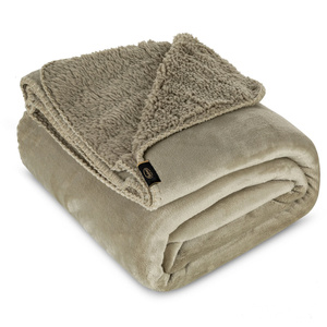 Blanket 170 x 210 Microfiber Two-sided Tedy Beige