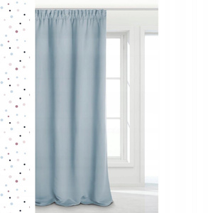 Curtain 140 x 270 Blackout Tape Hold Blue