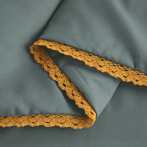 Bedding set 160 x 200 3 pcs Smooth with Lace Brandon 06