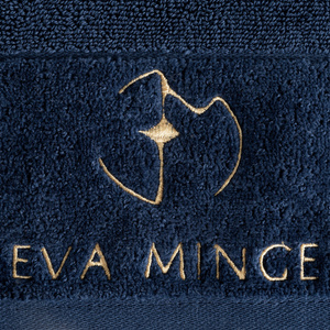 Eva Minge Gaja Bath Towel 50 x 90 Navy Blue