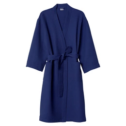 Gofer Unisex Cotton Bathrobe Vizzy L 05 Navy
