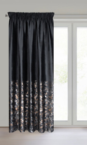 Curtain 140 x 270 Velvet Tape Mirela Black