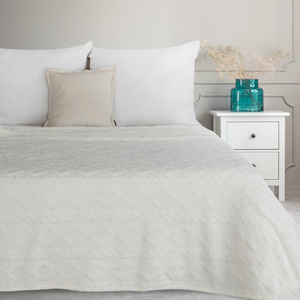 Blanket 150 x 200 Design Microfiber Braid White