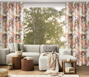 Curtain 140 x 250 Decorative Drawstring Altea Beige