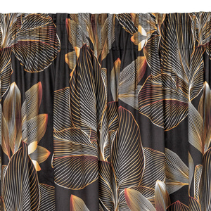 Curtain 140 x 270 Decorative Larisa Black