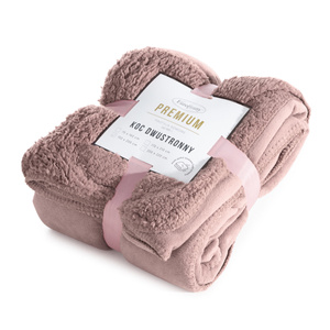 70 x 160 Microfiber Blanket Double-Sided Tedy Pink