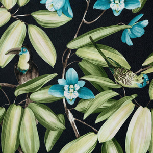 Curtain 140 x 250 Decorative Loni Black+Gold