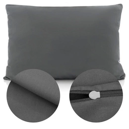 Cotton pillowcase 40 x 60 Uniform Ola Graphite Graphite