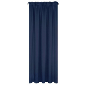 Blackout Logan Tape Curtain 140 x 270 Navy Blue