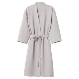 Gofer Unisex Cotton Bathrobe Vizzy M 03 Gray