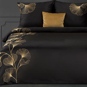 Bedding 160 x 200 Embroidered Embroidery2/St/ Black + Gold