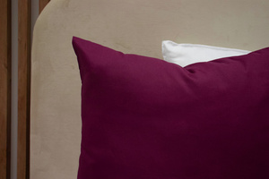Cotton pillowcase 45 x 45 Uniform Ola Maroon Maroon
