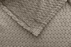 Blanket 160 x 200 Microfiber Embossed Plush Ala 3D Circles 03