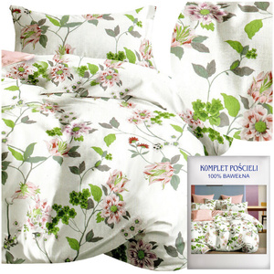 Bedding set 140 x 200 2 pcs Satin Cotton no. A1776