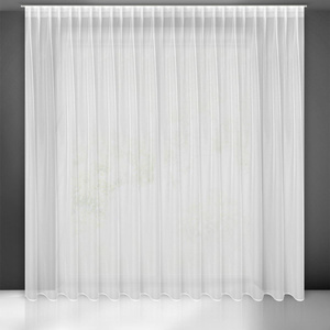 Decorative Curtain Tonia 400 x 300 Tape White
