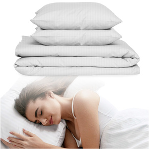 Bedding 220 x 200 3-part Hotel Stripes Luna