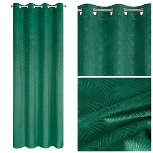Velvet Juliet Curtain 140 x 250 Spill Green