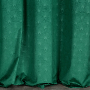 Velvet Juliet Curtain 140 x 250 Spill Green