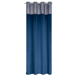 Curtain 140 x 250 Decorative Velvet Elen Game+Grey
