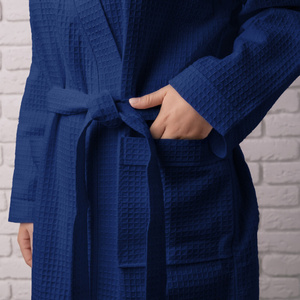 Gofer Unisex Cotton Bathrobe Vizzy XL 05 Navy