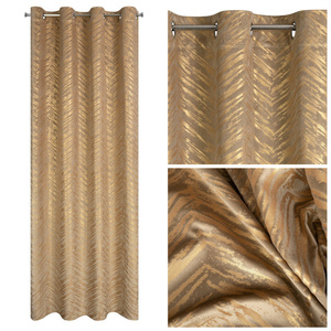 Curtain 140 x 250 Decorative Velvet Sara C.Be+Gold
