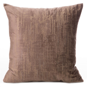 40 x 40 Decorative Velvet Pillowcase Marsala Brown