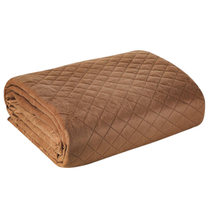 Bedspread 170 x 210 Quilted Design91 Luiz3 Brick