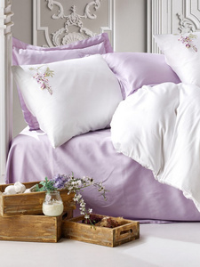 Bedding 200 x 220 6pcs Satin Embroidered 3D Omer 03