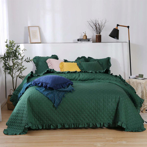 240 x 220 Quilted Double Sided Ruffy Butel Bedspread