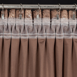 Curtain 135 x 270 Decorative Velvet Tulia Brown