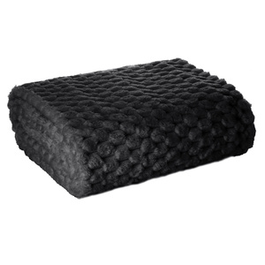 Blanket 200 x 220 Microfiber Design Cindy6 Black