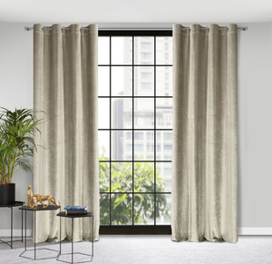 Velvet Lussi Curtain 140 x 250 Light Brown Splendor