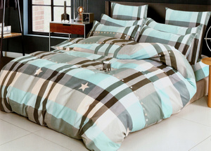 Bedding 160 x 200 3 pcs Cotton Satin No. A1784