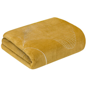 BLANKET 150 X 200 MICROFIBER GINKO1 HONEY