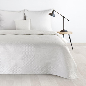 Bedspread 170 x 210 Quilted Decorative Boni5 White