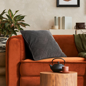 Pillowcase 45 x 45 Decorative Chenille Cora Graphite