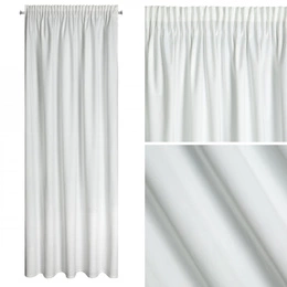 Curtain 140 x 270 Decorative Velvet Melanie White