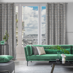 Ready-made Curtain 140 x 250 Laura Steel+Golden Splendor