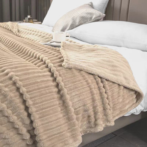 Blanket 160 x 200 Microfiber Plush Stripes Cadence 04