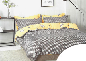 Bedding set 200 x 220 3pcs Cotton Satin no. A1444