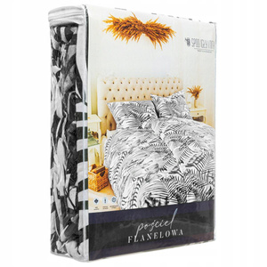 Bedding 160 x 200 3pc Flannel Jungle Grey
