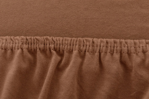 Jersey sheet with elastic 045_D Chocolate 200x220