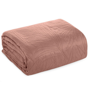Bedspread 170 x 210 Quilted Velvet Luiz4 Pink