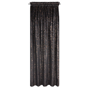 Curtain 135 x 270 Decorative Velvet Tulia Black