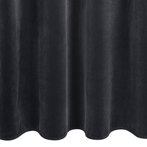 Curtain 140 x 250 Decorative Velvet Nita Black