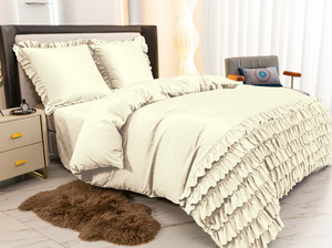 Bedding set 220 x 200 3 pcs with Ruffles Domingo 01