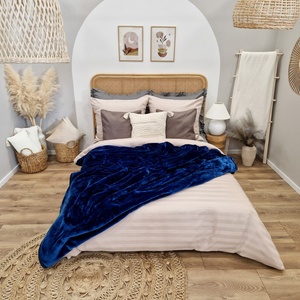 Blanket 160 x 200 Acrylic Solid Warm Yasemin 09